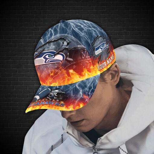 Seattle Seahawks Personalized Classic Cap BB830