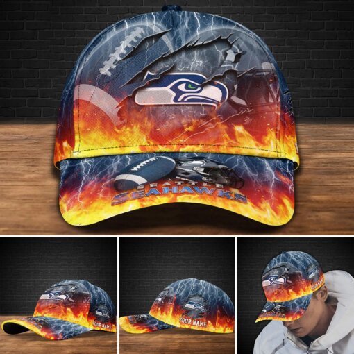 Seattle Seahawks Personalized Classic Cap BB830