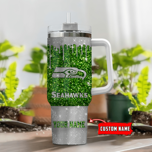 Seattle Seahawks Personalized Limited Edition Sport Fan Gift 40oz Tumbler AZC40OZT075