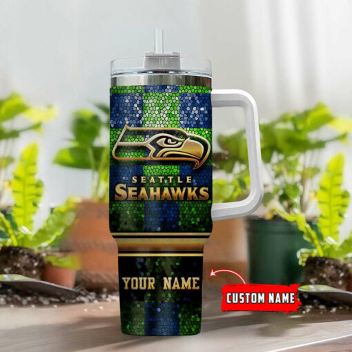 Seattle Seahawks Personalized Limited Edition Sport Fan Gift 40oz Tumbler AZC40OZT107