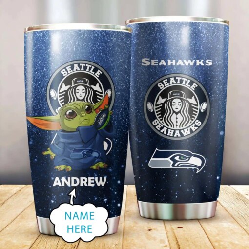 Seattle Seahawks Personalized Tumbler BG577