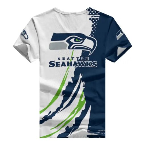 Seattle Seahawks Personalized V-neck Women T-shirt BG443