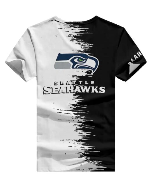 Seattle Seahawks Summer V-neck Women T-shirt BG28