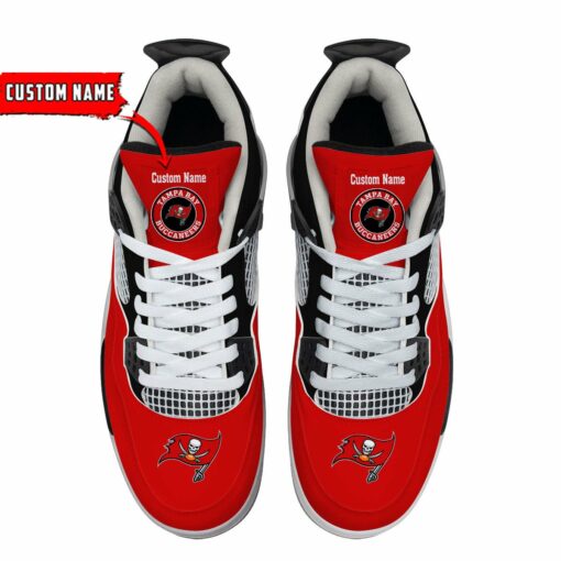 Tampa Bay Buccaneers Personalized AJ4 Sneaker BG38