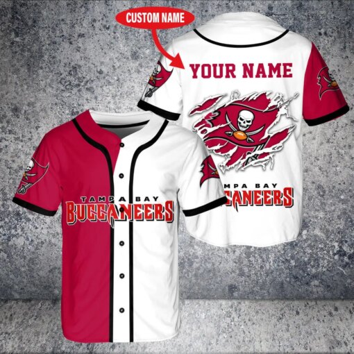 Tampa Bay Buccaneers Personalized Baseball Jersey 601