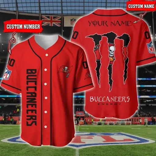 Tampa Bay Buccaneers Personalized Baseball Jersey BG169