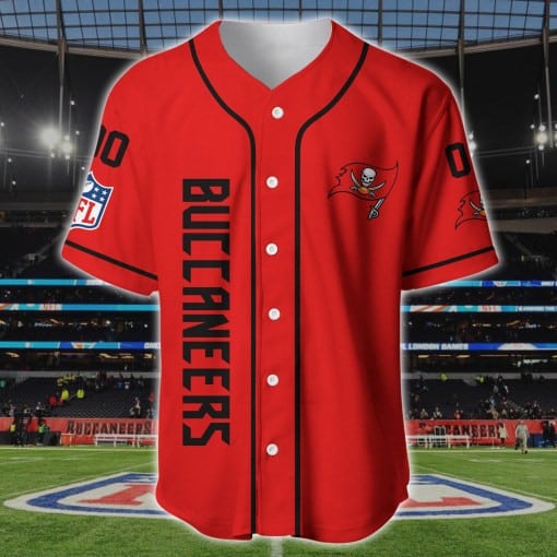 Tampa Bay Buccaneers Personalized Baseball Jersey BG169