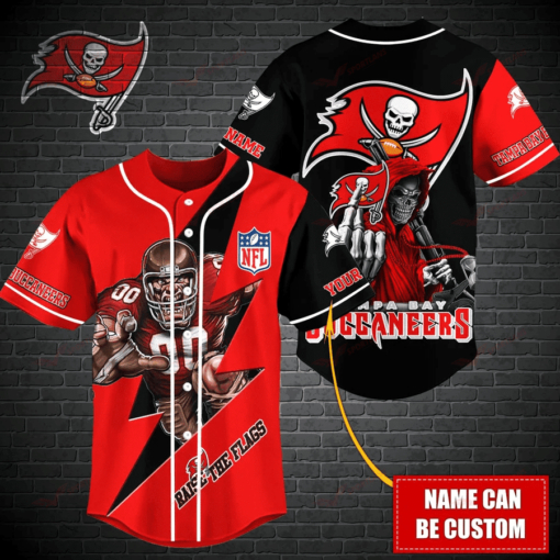 Tampa Bay Buccaneers Personalized Baseball Jersey BG493