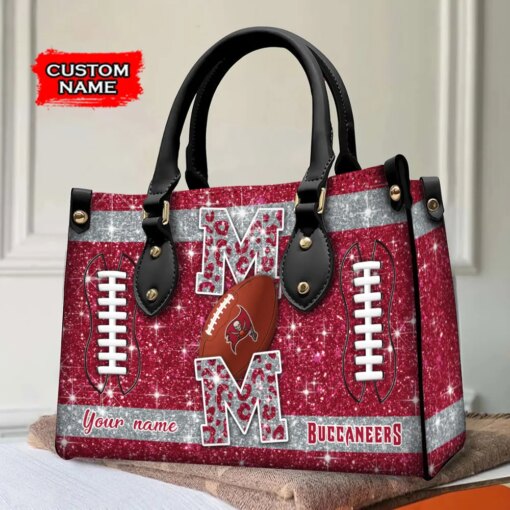 Tampa Bay Buccaneers Personalized Leather Hand Bag BBLTHB597