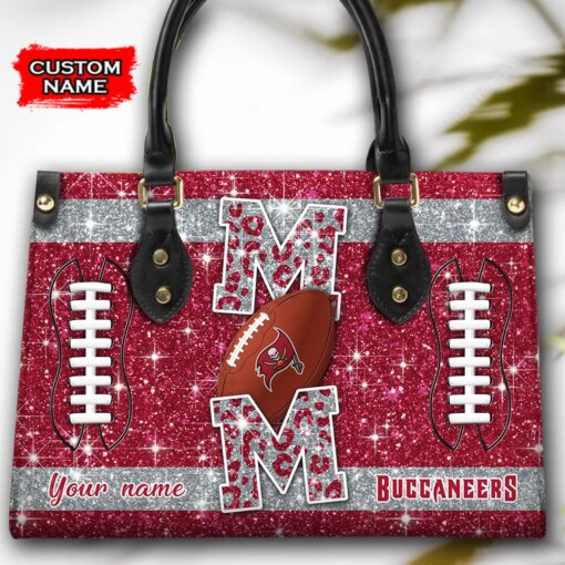 Tampa Bay Buccaneers Personalized Leather Hand Bag BBLTHB597