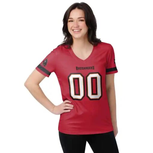 Tampa Bay Buccaneers Personalized V-neck Women T-shirt BG739