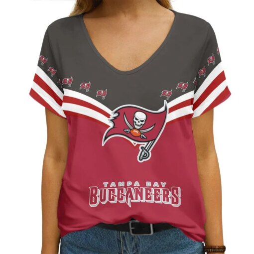 Tampa Bay Buccaneers V-neck Women T-shirt