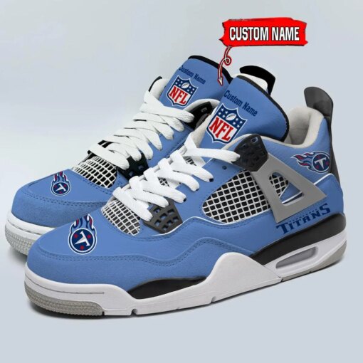 Tennessee Titans Personalized AJ4 Sneaker BG320