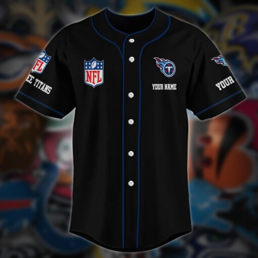 Tennessee Titans Personalized Baseball Jersey AZCBJS129