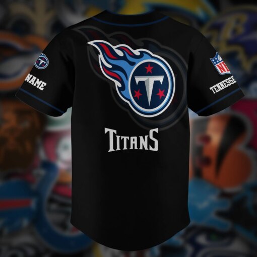 Tennessee Titans Personalized Baseball Jersey AZCBJS129