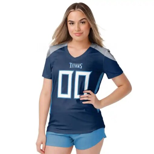 Tennessee Titans Personalized V-neck Women T-shirt BG727