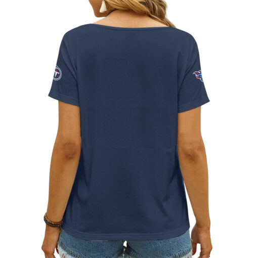 Tennessee Titans V-neck Women T-shirt AGCWTS178