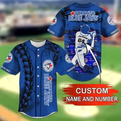 Toronto Blue Jays Personalized Baseball Jersey BG13