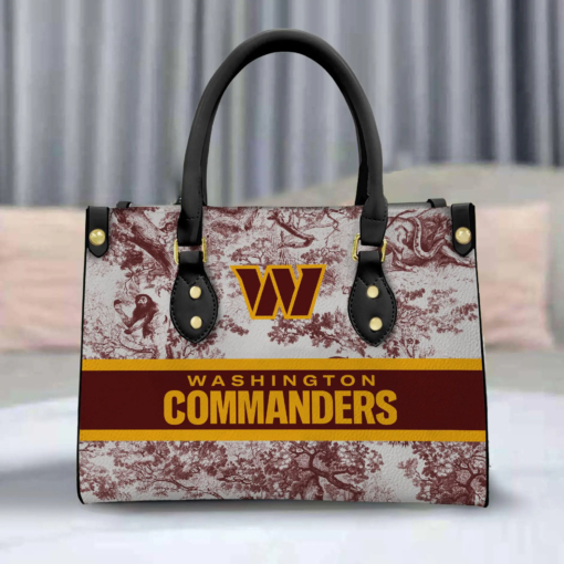 Washington Commanders Personalized Leather Hand Bag BB306