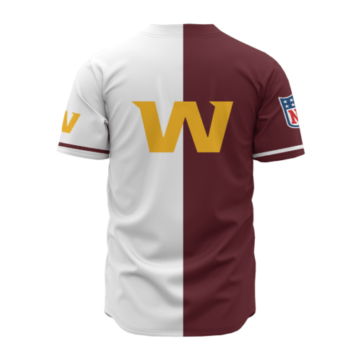 Washington Redskins Personalized Baseball Jersey 508