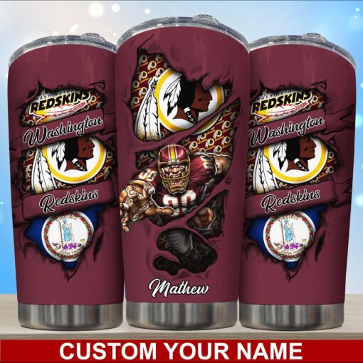 Washington Redskins Personalized Tumbler BG251