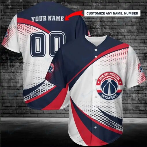 Washington Wizards Personalized Baseball Jersey 236