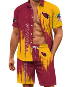 Arizona Cardinals Combo Hawaiian Shirt and Shorts AZBTHWSS000094
