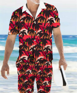 Arizona Cardinals Combo Hawaiian Shirt and Shorts AZBTHWSS000096