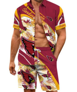 Arizona Cardinals Combo Hawaiian Shirt and Shorts AZBTHWSS000098