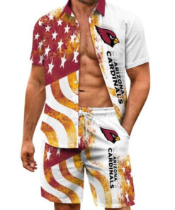 Arizona Cardinals Combo Hawaiian Shirt and Shorts AZBTHWSS000102