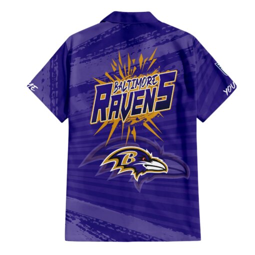 Baltimore Ravens Combo Hawaiian Shirt and Shorts HSAS0026