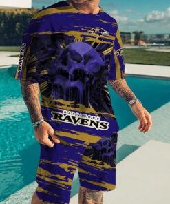 Baltimore Ravens T-shirt and Shorts AZTS244