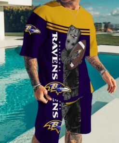 Baltimore Ravens T-shirt and Shorts AZTS249