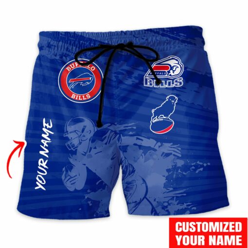 Buffalo Bills Combo Hawaiian Shirt and Shorts HSAS0002