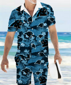 Carolina Panthers Combo Hawaiian Shirt and Shorts AZBTHWSS000018