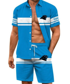 Carolina Panthers Combo Hawaiian Shirt and Shorts AZBTHWSS000019