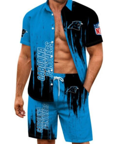 Carolina Panthers Combo Hawaiian Shirt and Shorts AZBTHWSS000021