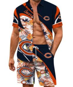 Chicago Bears Combo Hawaiian Shirt and Shorts AZBTHWSS000159