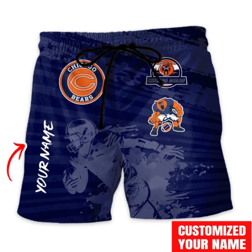 Chicago Bears Combo Hawaiian Shirt and Shorts HSAS0025