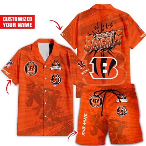 Cincinnati Bengals Combo Hawaiian Shirt and Shorts HSAS0018