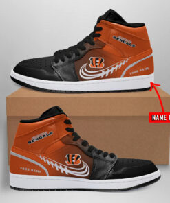 Cincinnati Bengals Personalized AJ1 Sneaker BG005