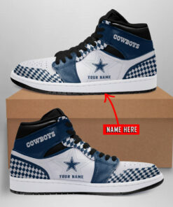 Dallas Cowboys Personalized AJ1 Sneaker BG009