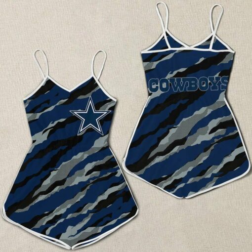 Dallas Cowboys Women Romper Jumpsuit 3D Printed S005