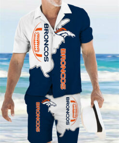 Denver Broncos Combo Hawaiian Shirt and Shorts AZBTHWSS000134