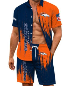 Denver Broncos Combo Hawaiian Shirt and Shorts AZBTHWSS000136