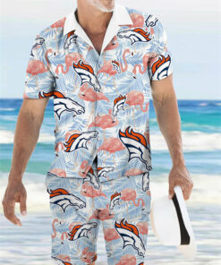 Denver Broncos Combo Hawaiian Shirt and Shorts AZBTHWSS000137