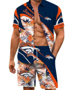 Denver Broncos Combo Hawaiian Shirt and Shorts AZBTHWSS000147