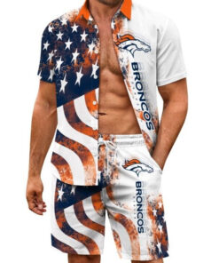 Denver Broncos Combo Hawaiian Shirt and Shorts AZBTHWSS000148