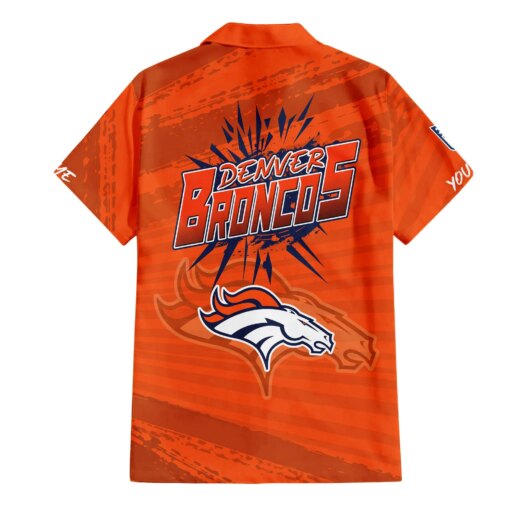 Denver Broncos Combo Hawaiian Shirt and Shorts HSAS0032