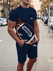 Denver Broncos T-shirt and Shorts AZTS389
